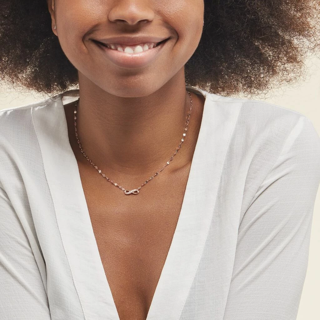 Histoire D'Or Collier Argent Rose Wendel Oxydes De Zirconium 4 Histoire D'Or Collier Argent Rose Wendel Oxydes De Zirconium – Image 4