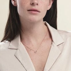 Histoire D'Or Collier Donatiane Argent Rose Oxyde De Zirconium -Colliers Fantaisie Soldes FACFRZW374 model0