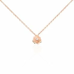 Histoire D'Or Collier Jannea Argent Rose Oxyde De Zirconium