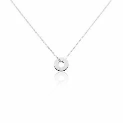 Histoire D'Or Collier Argent Blanc Isandro