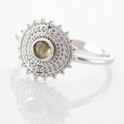 Histoire D'Or Bague Nyoko Argent Blanc Labradorite -Colliers Fantaisie Soldes FADFBAG001 view3