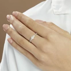 Histoire D'Or Bague Florenty Argent Blanc Perle De Culture Et Oxyde De Zirconium -Colliers Fantaisie Soldes FADFBU2170 model1