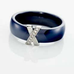 Histoire D'Or Bague Cronos Argent Blanc Céramique Oxyde 9 Histoire D'Or Bague Cronos Argent Blanc Céramique Oxyde -Colliers Fantaisie Soldes FADFBXB224 view3