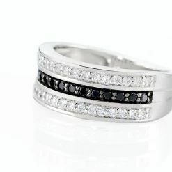 Histoire D'Or Bague Kelyan Argent Blanc Oxyde De Zirconium -Colliers Fantaisie Soldes FADFBZD033 view3