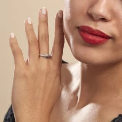 Histoire D'Or Bague Kateryn Argent Blanc Oxyde De Zirconium -Colliers Fantaisie Soldes FADFBZD215 model0