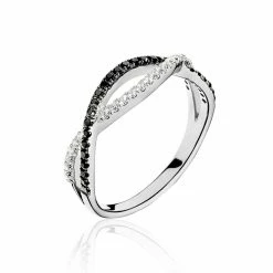 Histoire D'Or Bague Prudentia Argent Blanc Oxyde De Zirconium