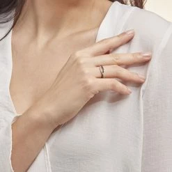 Histoire D'Or Bague Prudentia Argent Blanc Oxyde De Zirconium 10 Histoire D'Or Bague Prudentia Argent Blanc Oxyde De Zirconium -Colliers Fantaisie Soldes FADFBZD255 model0