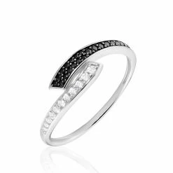 Histoire D'Or Bague Argent Blanc Agafya Oxydes De Zirconium