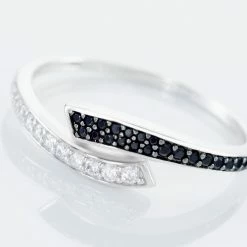 Histoire D'Or Bague Argent Blanc Agafya Oxydes De Zirconium -Colliers Fantaisie Soldes FADFBZD299 view3