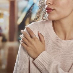 Histoire D'Or Bague Argent Blanc Blanc Dwight Oxyde De Zirconium -Colliers Fantaisie Soldes FADFBZI159 model0