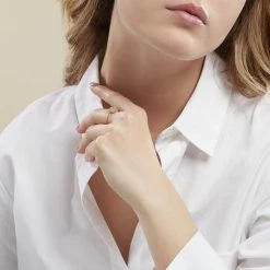 Histoire D'Or Bague Karrie Argent Blanc Oxyde De Zirconium -Colliers Fantaisie Soldes FADFBZR019 model0