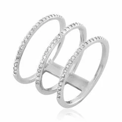 Histoire D'Or Bague Kleberte Argent Blanc Oxyde De Zirconium