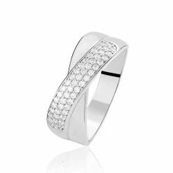 Histoire D'Or Bague Juliet Argent Blanc Oxyde De Zirconium