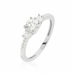 Histoire D'Or Bague Mallory Argent Blanc Oxyde De Zirconium