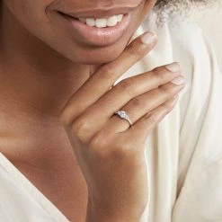 Histoire D'Or Bague Mallory Argent Blanc Oxyde De Zirconium -Colliers Fantaisie Soldes FADFBZW0ZT model1