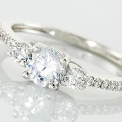 Histoire D'Or Bague Mallory Argent Blanc Oxyde De Zirconium -Colliers Fantaisie Soldes FADFBZW0ZT view3