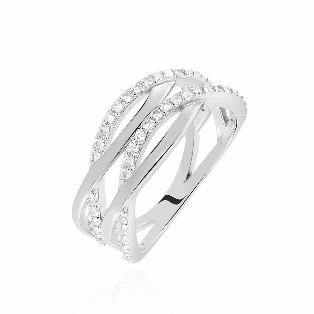 Histoire D'Or Bague Peronele Argent Blanc Oxyde De Zirconium 1 Histoire D'Or Bague Peronele Argent Blanc Oxyde De Zirconium