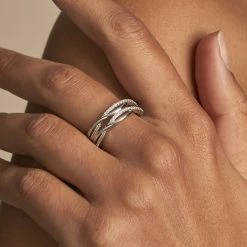 Histoire D'Or Bague Peronele Argent Blanc Oxyde De Zirconium 11 Histoire D'Or Bague Peronele Argent Blanc Oxyde De Zirconium -Colliers Fantaisie Soldes FADFBZW12E model1