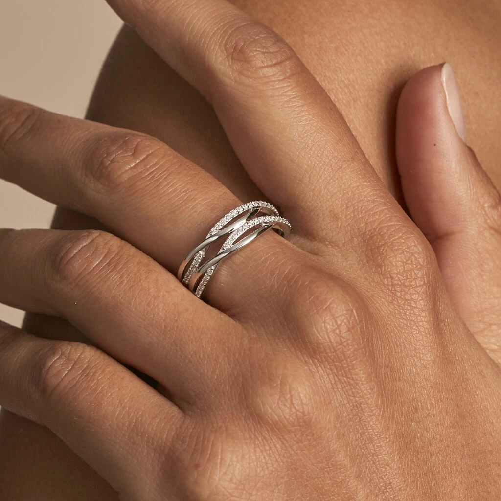 Histoire D'Or Bague Peronele Argent Blanc Oxyde De Zirconium 6 Histoire D'Or Bague Peronele Argent Blanc Oxyde De Zirconium – Image 6