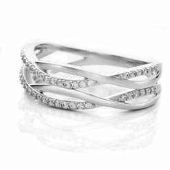 Histoire D'Or Bague Peronele Argent Blanc Oxyde De Zirconium 9 Histoire D'Or Bague Peronele Argent Blanc Oxyde De Zirconium -Colliers Fantaisie Soldes FADFBZW12E view3