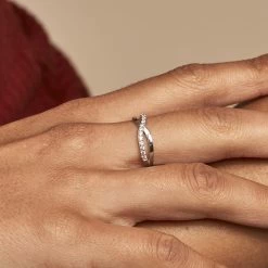 Histoire D'Or Bague Kassandre Argent Blanc Oxyde De Zirconium -Colliers Fantaisie Soldes FADFBZW13B model1