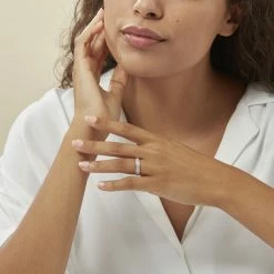 Histoire D'Or Bague Kaycee Argent Blanc Oxyde De Zirconium -Colliers Fantaisie Soldes FADFBZW13H model0