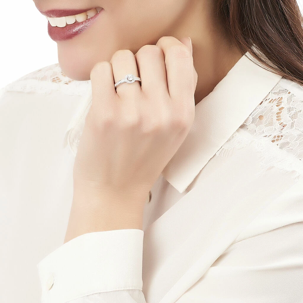 Histoire D'Or Bague Mélissande Argent Blanc Oxyde De Zirconium 5 Histoire D'Or Bague Mélissande Argent Blanc Oxyde De Zirconium – Image 5