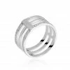 Histoire D'Or Bague Kirsten Argent Blanc Oxyde De Zirconium