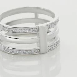 Histoire D'Or Bague Kirsten Argent Blanc Oxyde De Zirconium -Colliers Fantaisie Soldes FADFBZW18F view3