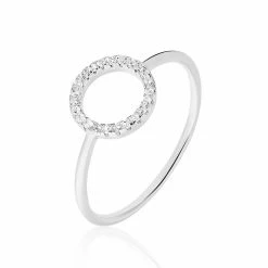 Histoire D'Or Bague Laureen Argent Blanc Oxyde De Zirconium