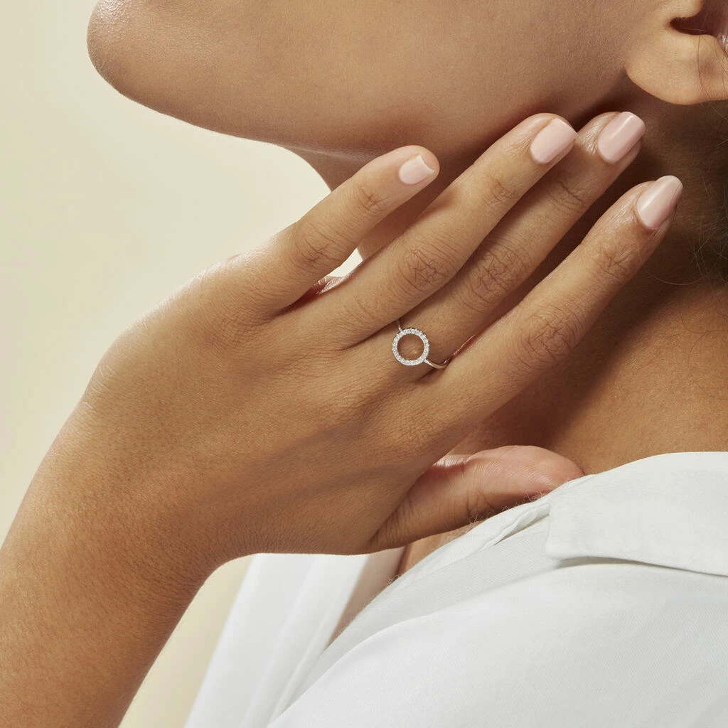 Histoire D'Or Bague Laureen Argent Blanc Oxyde De Zirconium 7 Histoire D'Or Bague Laureen Argent Blanc Oxyde De Zirconium – Image 7