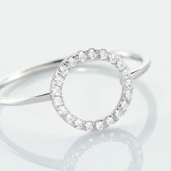 Histoire D'Or Bague Laureen Argent Blanc Oxyde De Zirconium 10 Histoire D'Or Bague Laureen Argent Blanc Oxyde De Zirconium -Colliers Fantaisie Soldes FADFBZW19L view3