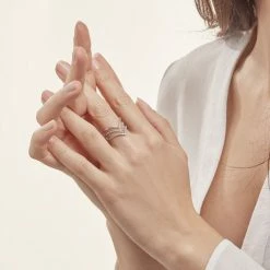 Histoire D'Or Bague Irina Argent Blanc Oxyde De Zirconium -Colliers Fantaisie Soldes FADFBZW1EL model1