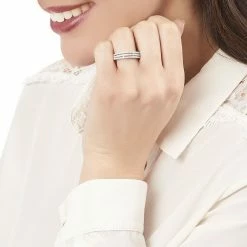 Histoire D'Or Bague Isora Argent Blanc Oxyde De Zirconium -Colliers Fantaisie Soldes FADFBZW1F9 model0