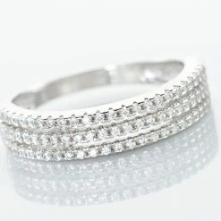 Histoire D'Or Bague Isora Argent Blanc Oxyde De Zirconium -Colliers Fantaisie Soldes FADFBZW1F9 view3