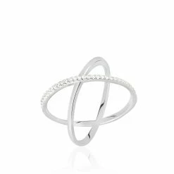 Histoire D'Or Bague Miya Argent Blanc Oxyde De Zirconium