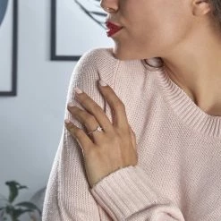 Histoire D'Or Bague Eclat Argent Blanc Oxyde De Zirconium -Colliers Fantaisie Soldes FADFBZW1I6 model1