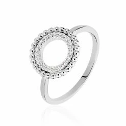 Histoire D'Or Bague Isild Argent Blanc Oxyde De Zirconium