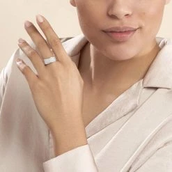 Histoire D'Or Bague Cecelia Argent Blanc Oxyde De Zirconium -Colliers Fantaisie Soldes FADFBZW1RS model0