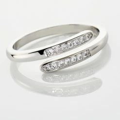 Histoire D'Or Bague Ajustable Mendel Argent Blanc Oxyde De Zirconium -Colliers Fantaisie Soldes FADFBZW1TK view3
