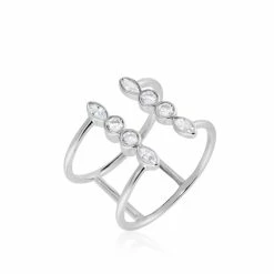 Histoire D'Or Bague Ajustable Joice Argent Oxyde De Zirconium
