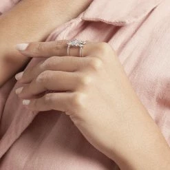 Histoire D'Or Bague Ajustable Joice Argent Oxyde De Zirconium -Colliers Fantaisie Soldes FADFBZW1TY model0