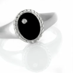 Histoire D'Or Bague Argent Blanc Lugus Email Et Oxyde De Zirconium -Colliers Fantaisie Soldes FADFBZW1V3 view3