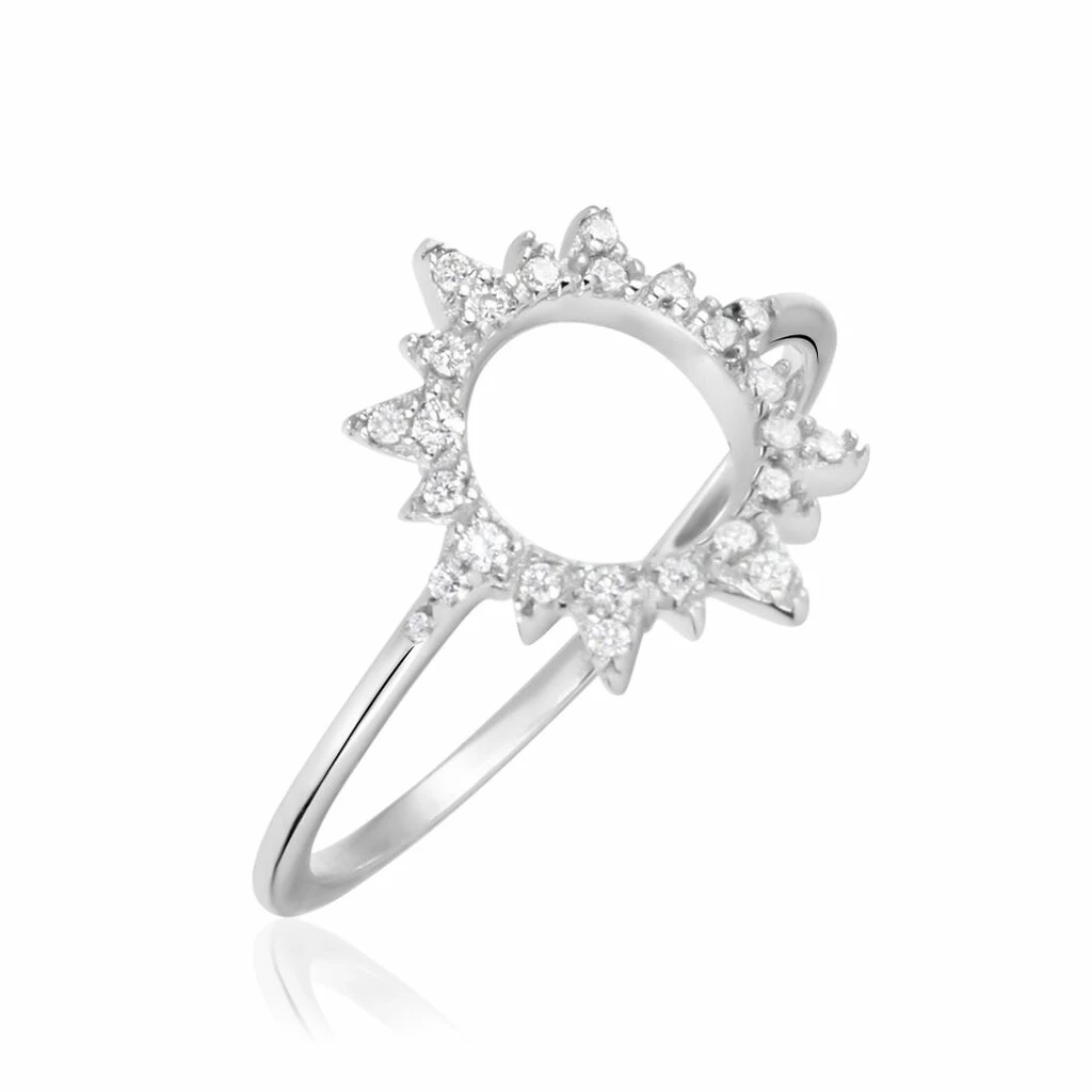 Histoire D'Or Bague Argent Blanc Carolus Oxydes De Zirconium 1 Histoire D'Or Bague Argent Blanc Carolus Oxydes De Zirconium