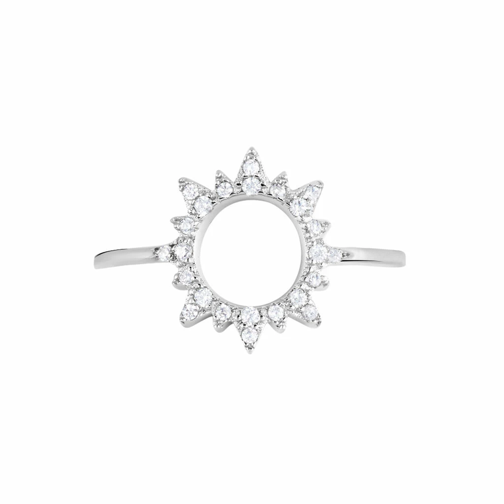 Histoire D'Or Bague Argent Blanc Carolus Oxydes De Zirconium 2 Histoire D'Or Bague Argent Blanc Carolus Oxydes De Zirconium – Image 2
