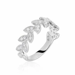 Histoire D'Or Bague Argent Blanc Cynome Oxydes De Zirconium