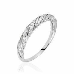 Histoire D'Or Bague Argent Blanc Clayton Oxydes De Zirconium