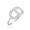 Histoire D'Or Bague Argent Blanc Caprina Oxydes De Zirconium