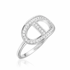 Histoire D'Or Bague Argent Blanc Caprina Oxydes De Zirconium