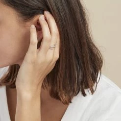 Histoire D'Or Bague Argent Blanc Bennett Oxydes De Zirconium -Colliers Fantaisie Soldes FADFBZW1WX model0